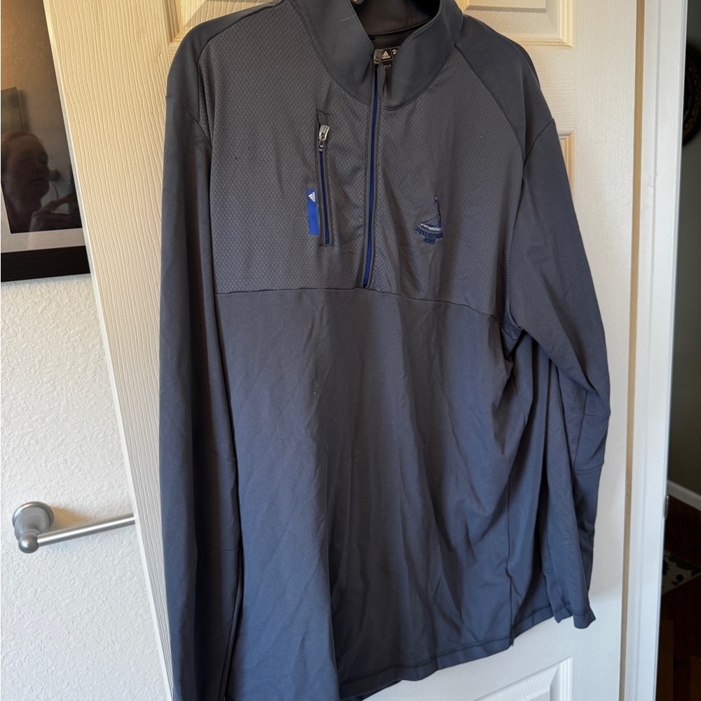 Adidas golf climalite Pinehurst golf course quarter zip jacket xl